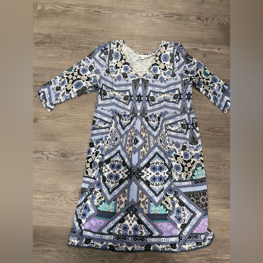 J. Jill Multicolor Long Sleeve Dress